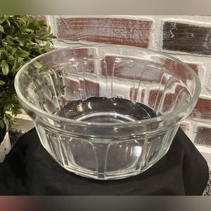 Large Clear Glass Serving Bowl by Vereco - Gently Used Condition